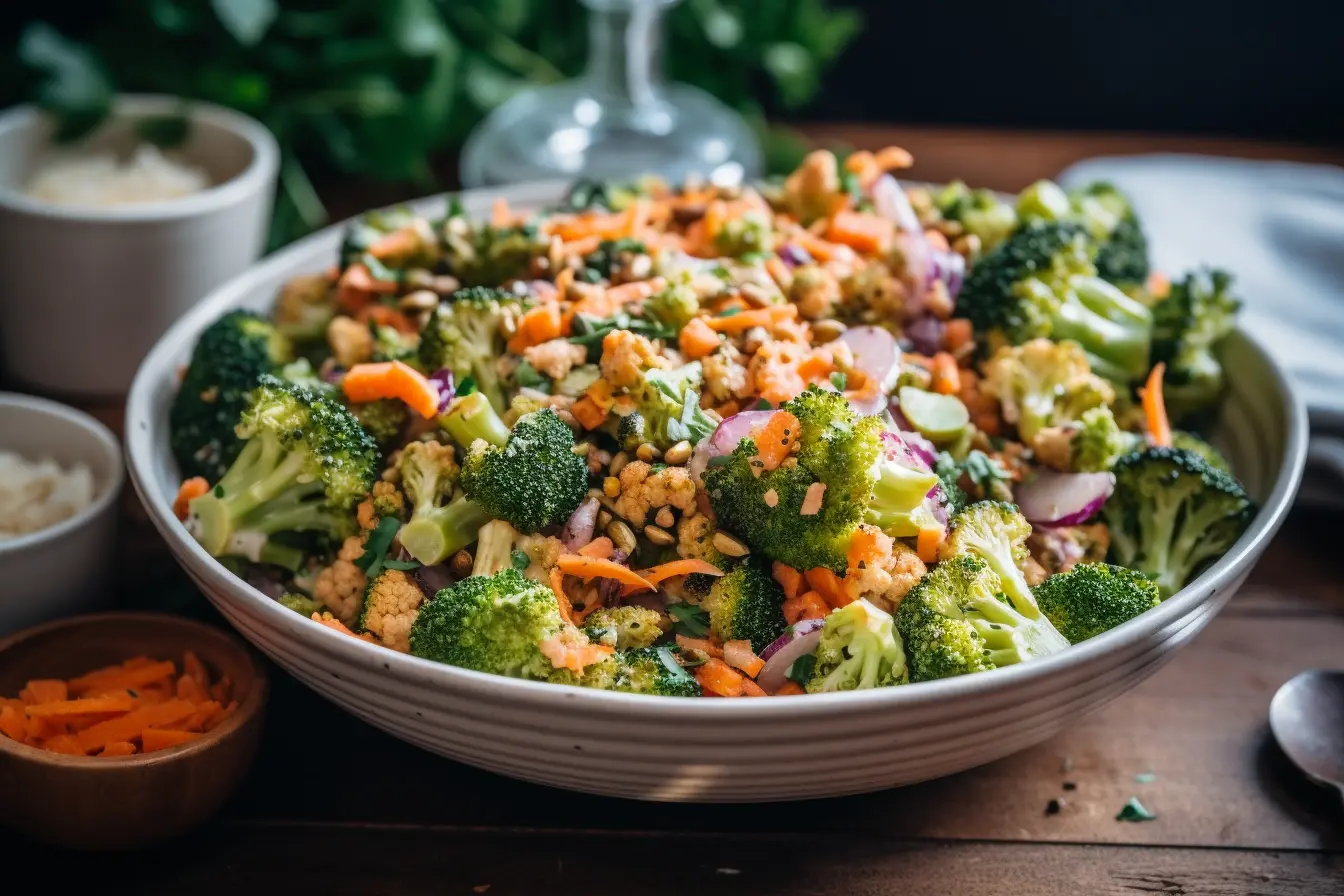 Broccoli Cauliflower Salad Recipe